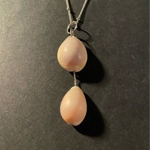Seashell necklace.
